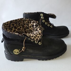 Timberland Waterproof Teddy Winter Boots Size 6 Faux Shearling Lug Sole Gorpcore